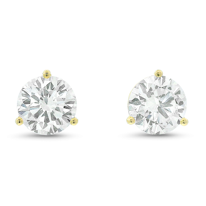 Vathë me diamant, ar i verdhë 14K