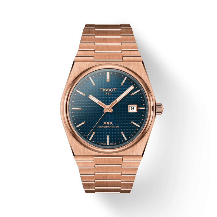 Tissot Prx Wristwatch Blue Dial 40mm T1374073304100